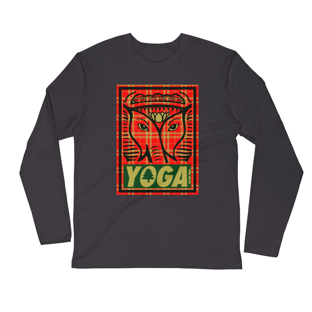 Plaid Yoga Stamp Long Sleeve
