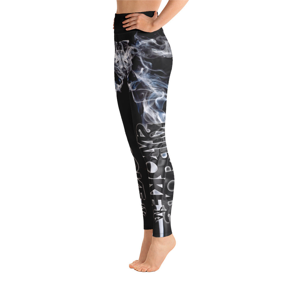 Smoke & Mirrors Fitness-Black&White Leggings