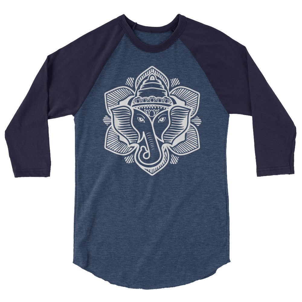 Classic Elephant Lotus 3/4 Raglan