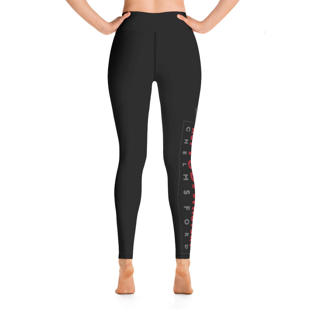 The Hot Yoga Factory-Side Logo Black Leggings