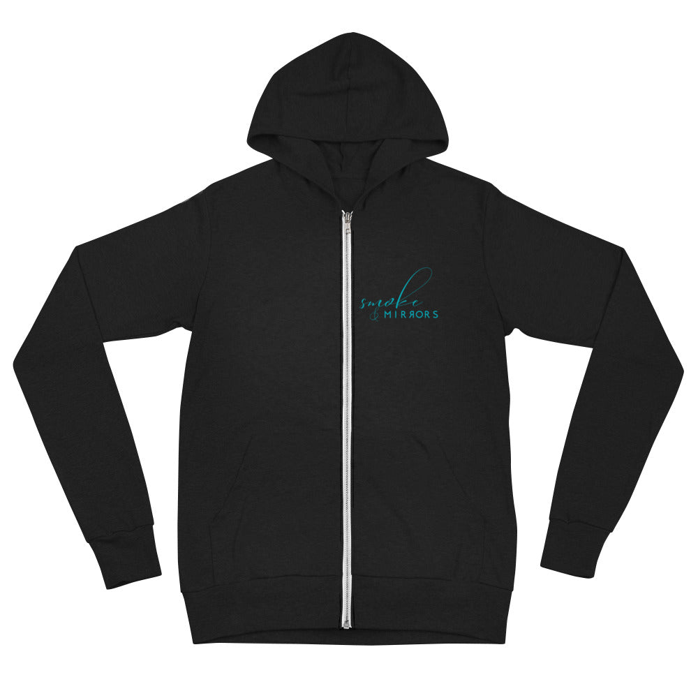 Smoke & Mirrors Fitness-Lightweight zip hoodie