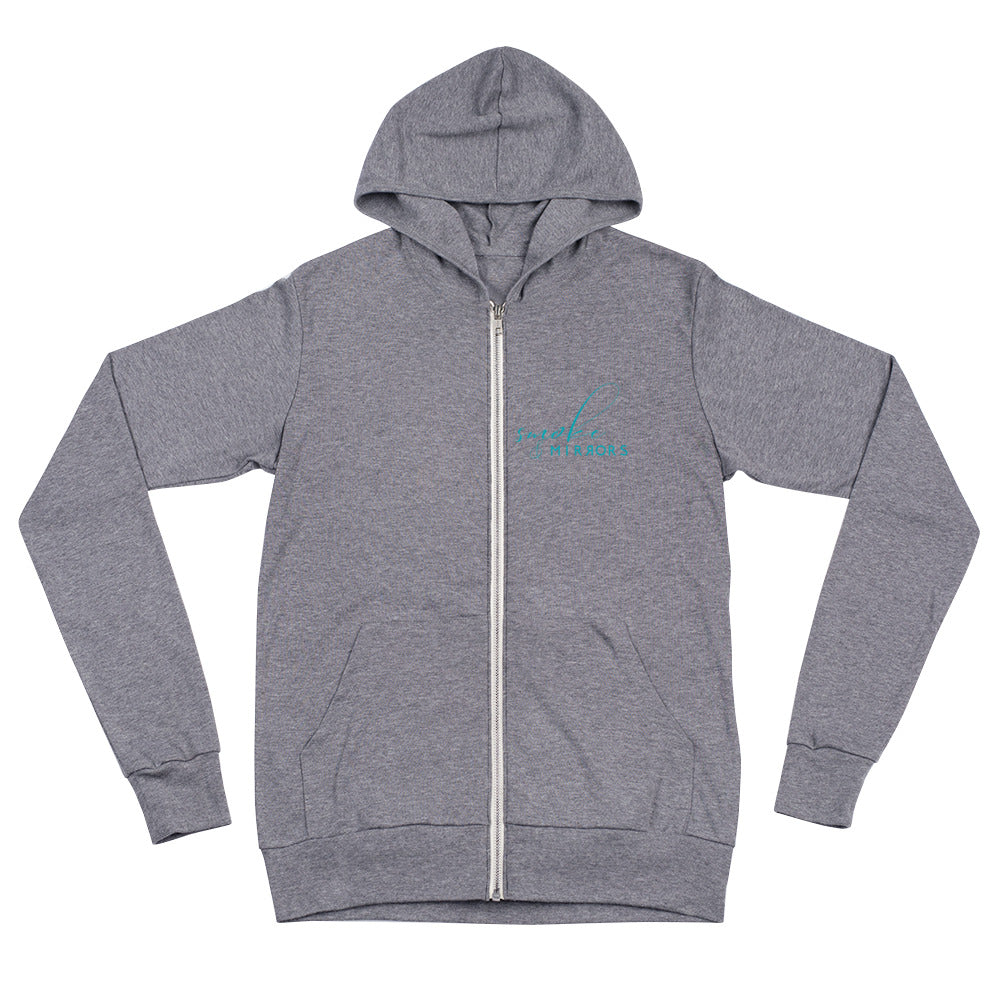 Smoke & Mirrors Fitness-Lightweight zip hoodie
