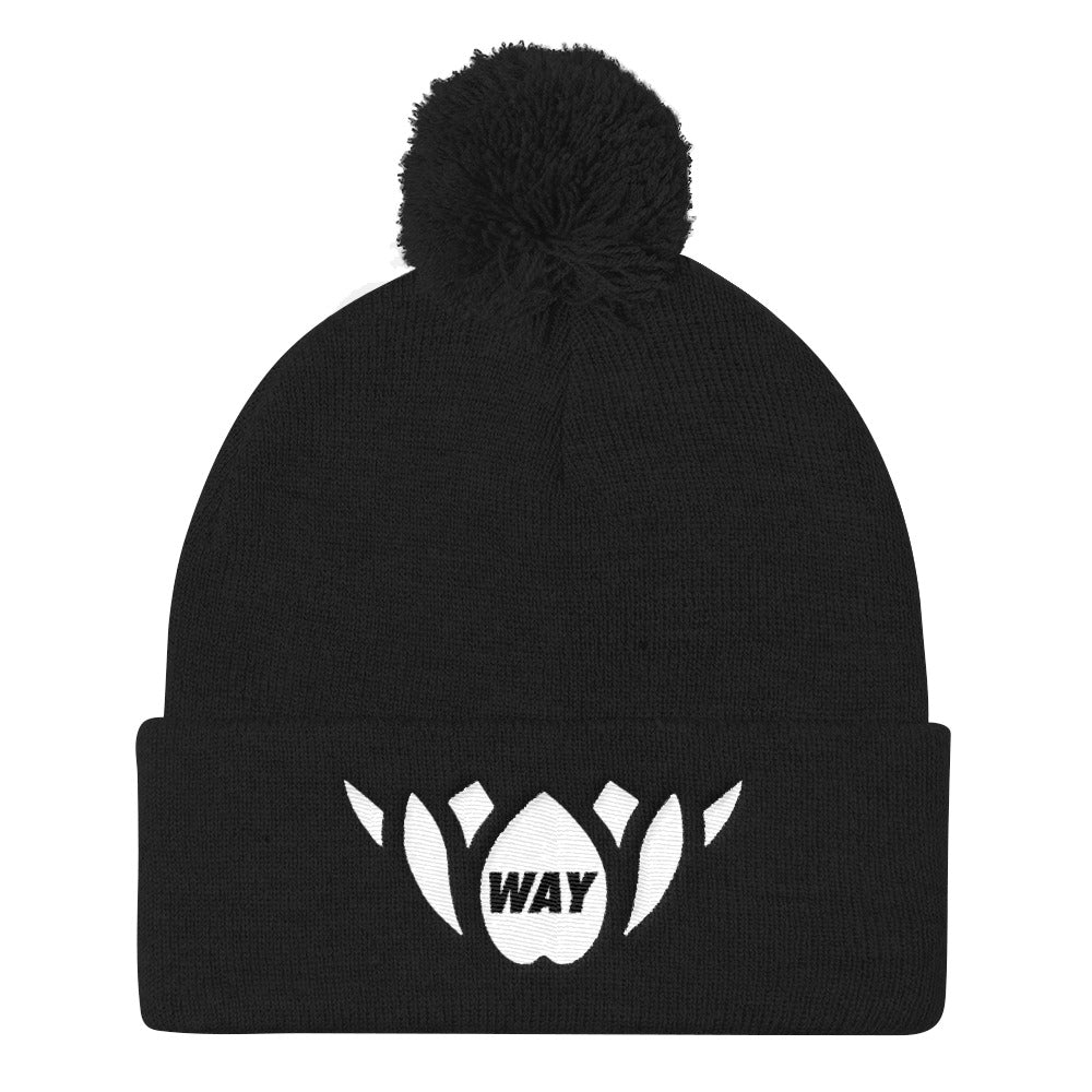 WAY LOTUS-Pom Pom Knit Cap