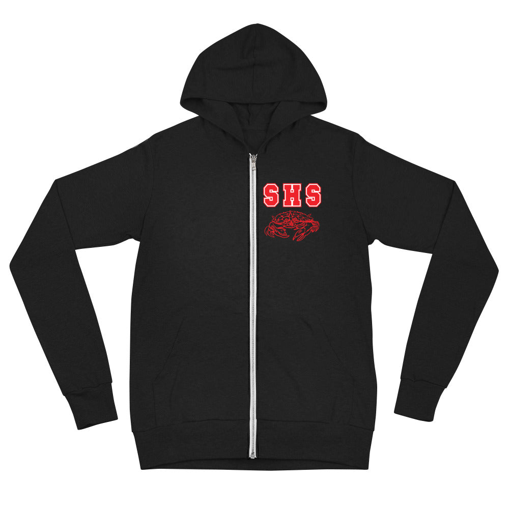 Seabreeze High School-Unisex Lightweight Zip Hoodie