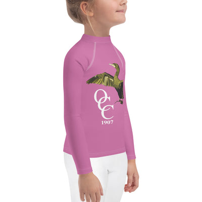 OCC BIRD PINK-Kids Rash Guard