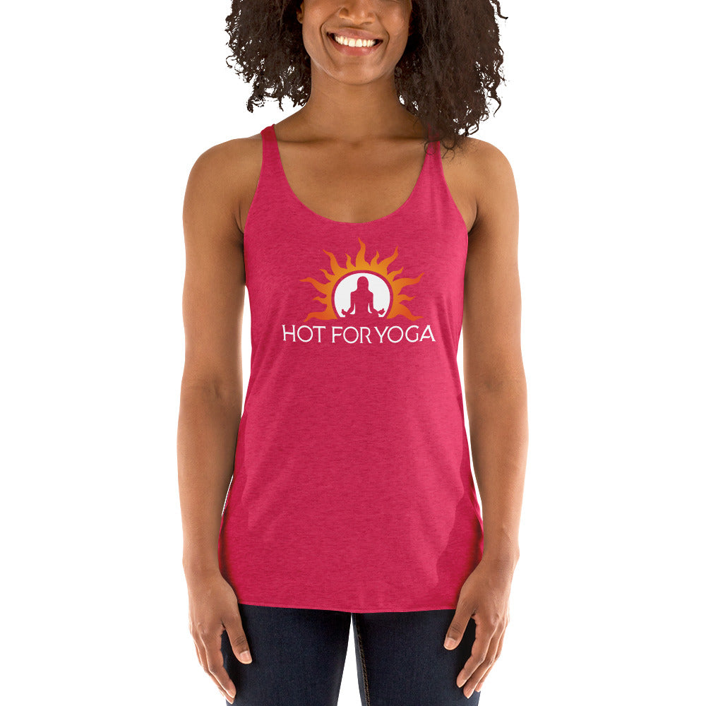 Hot For Yoga-Women's Racerback Tank