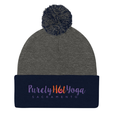 Purely Hot Yoga-Pom Pom Knit Cap