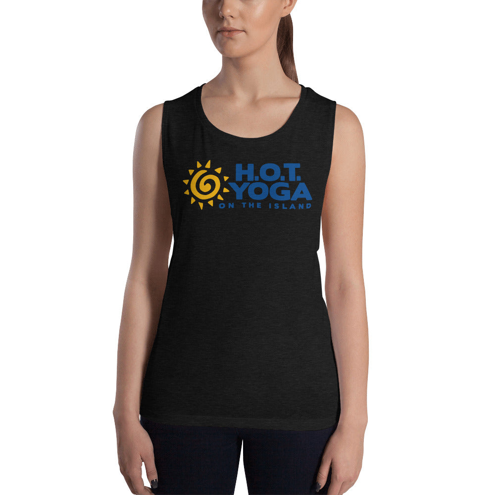 Hot Yoga On The Island-Ladies’ Muscle Tank