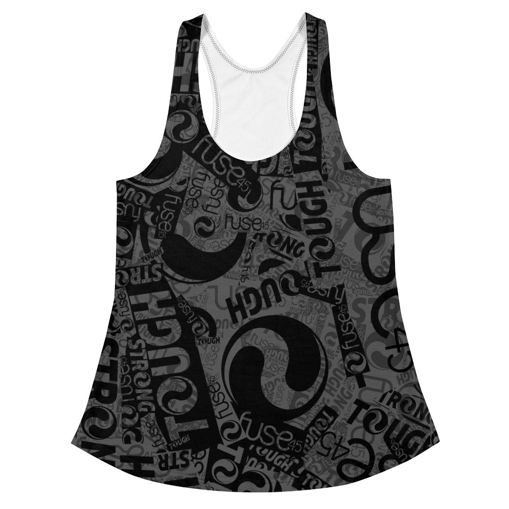 Fuse45-Allover Print Women's Racerback Tank