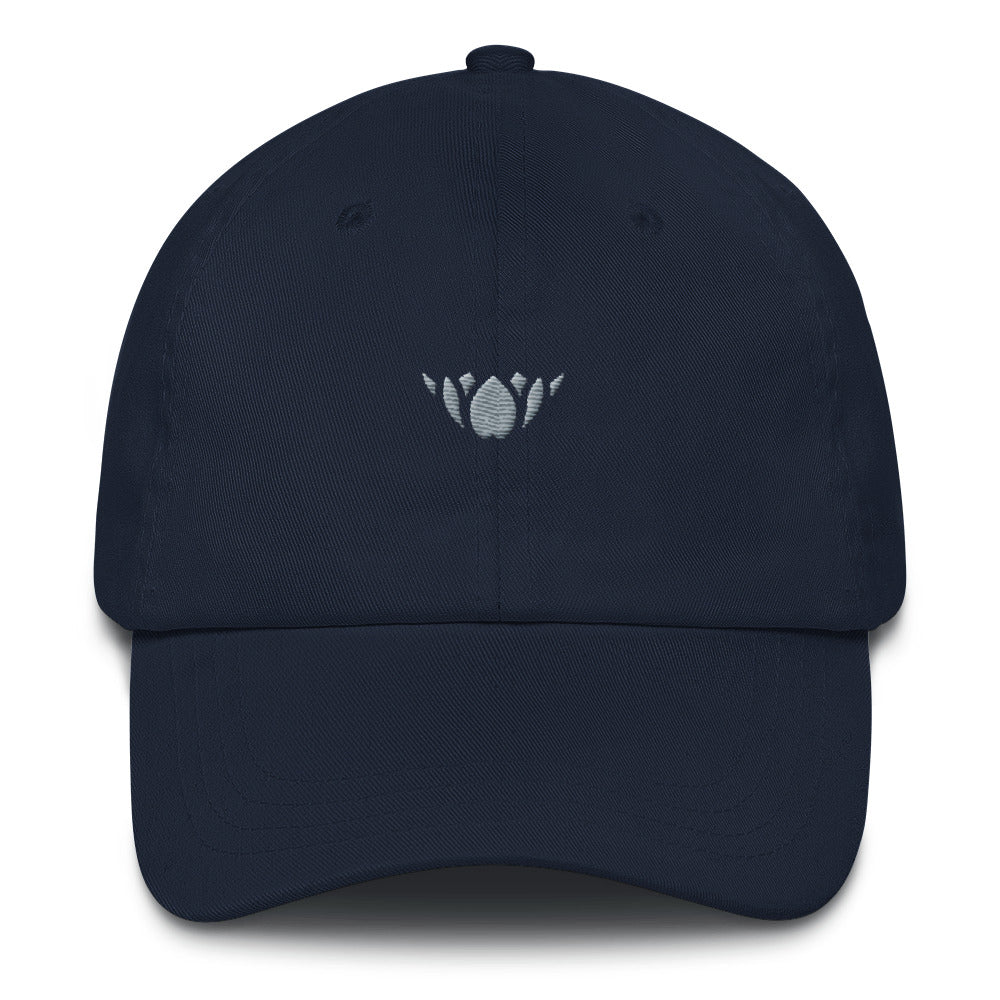 Navy & Silver Lotus-Club hat