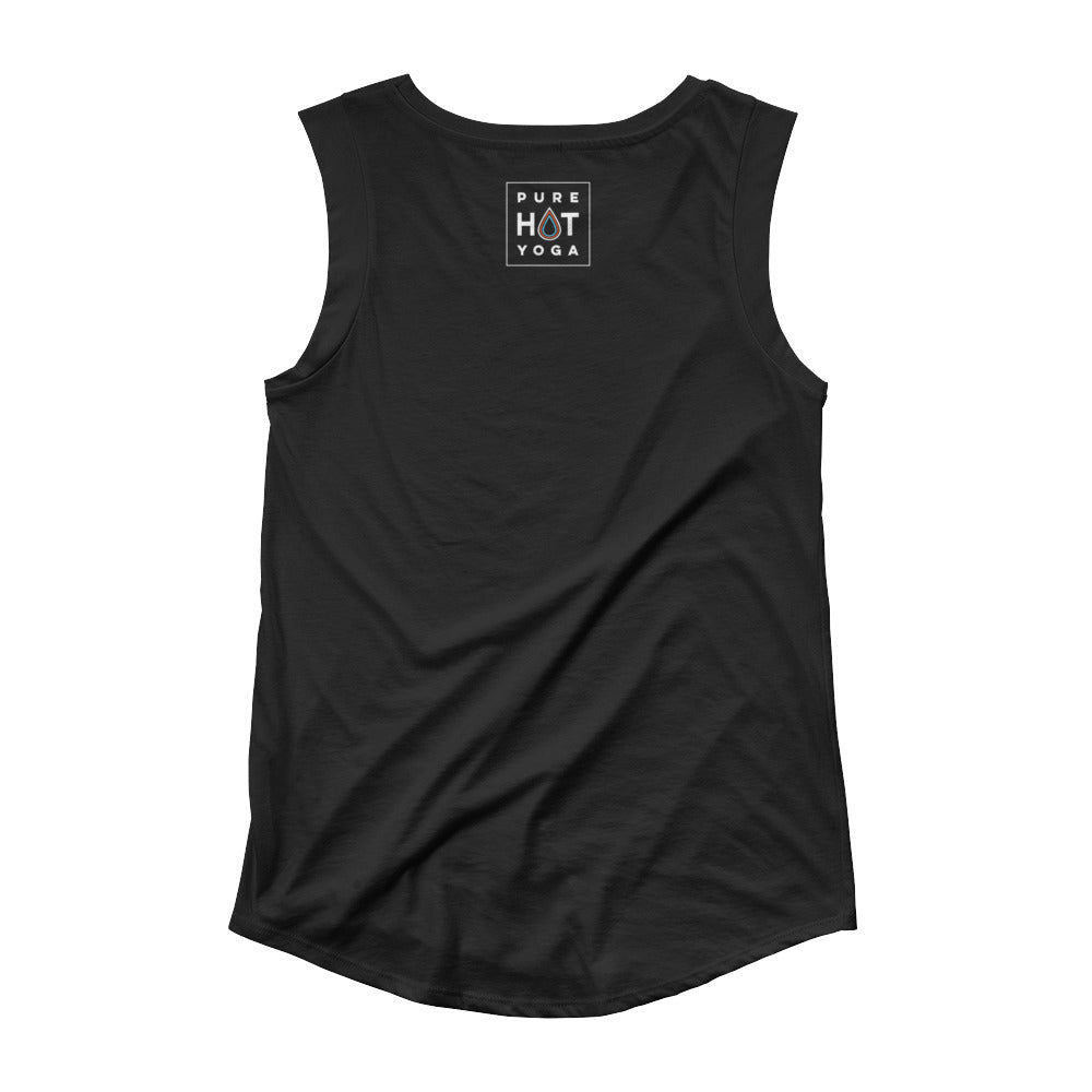 Pure Hot Yoga St. Louis-Ladies’ Cap Sleeve T-Shirt