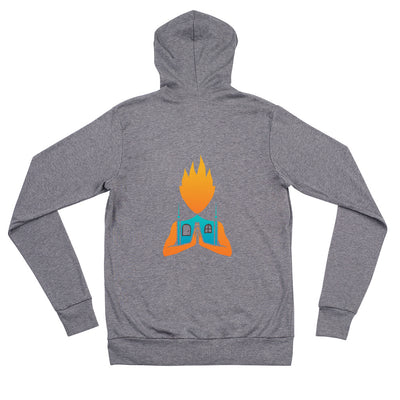 Home Hot Yoga-Unisex zip hoodie