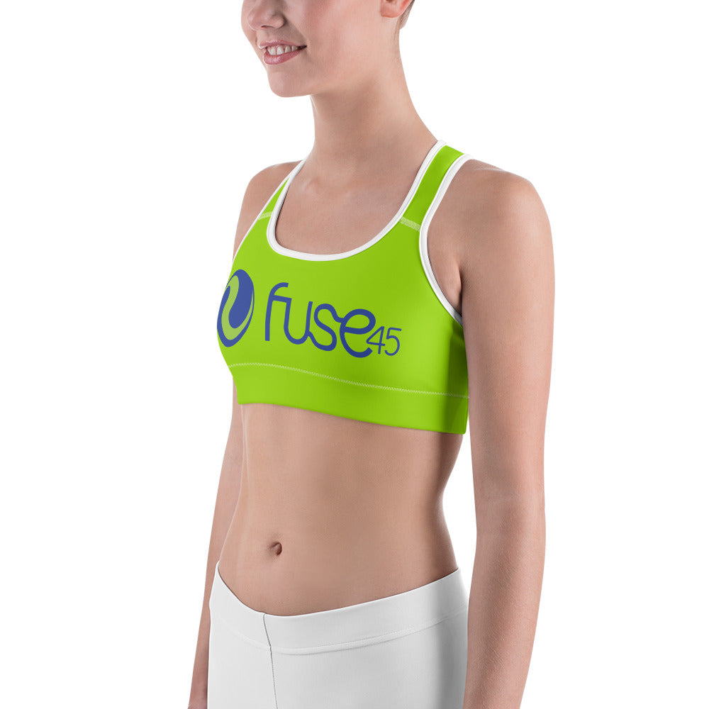 Fuse45-Green Sports Bra