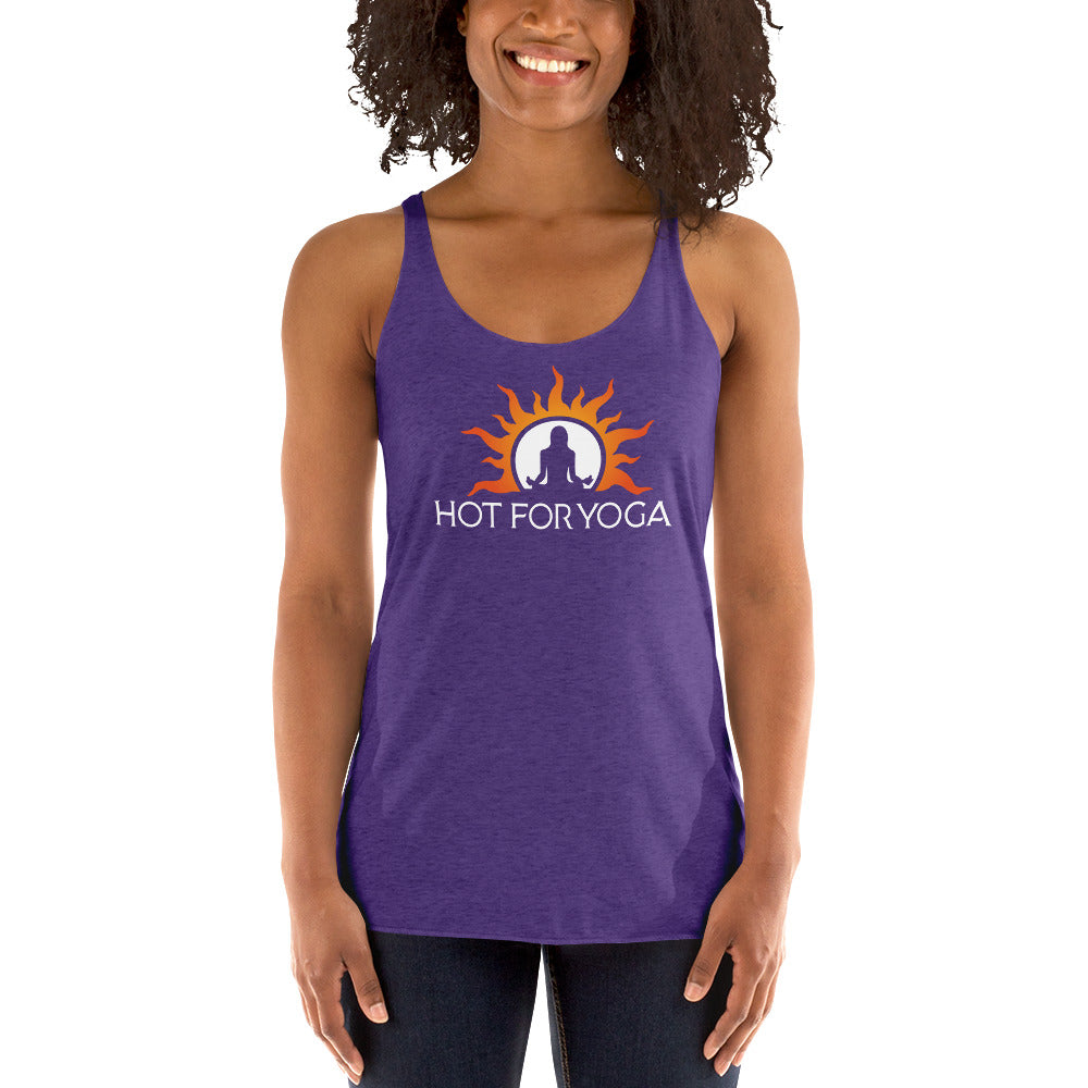 Hot For Yoga-Women's Racerback Tank
