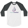 Sweat Central-3/4 sleeve raglan shirt