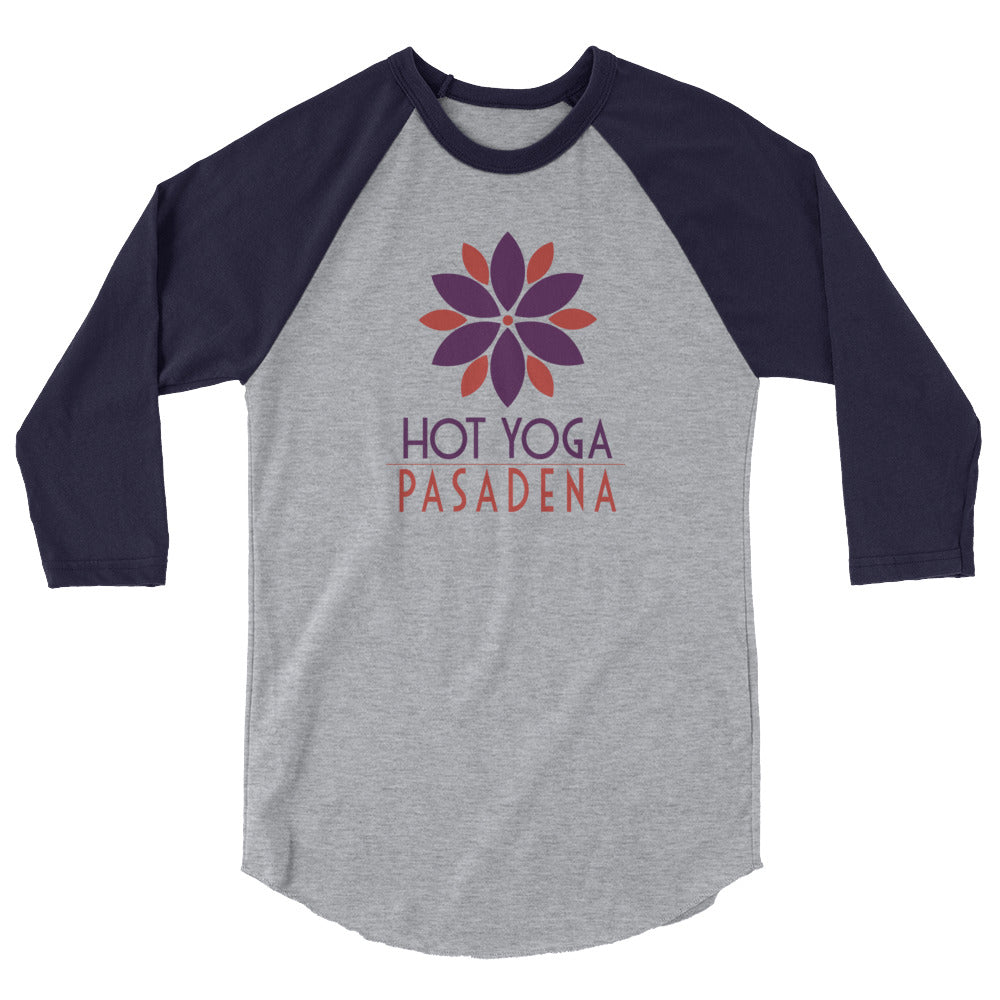 Hot Yoga Pasadena-3/4 sleeve raglan shirt