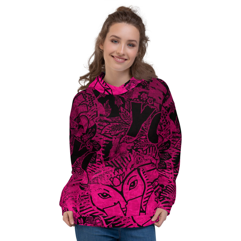 Pink Elephant-Unisex Hoodie