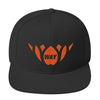 Black + Orange-Snapback Hat