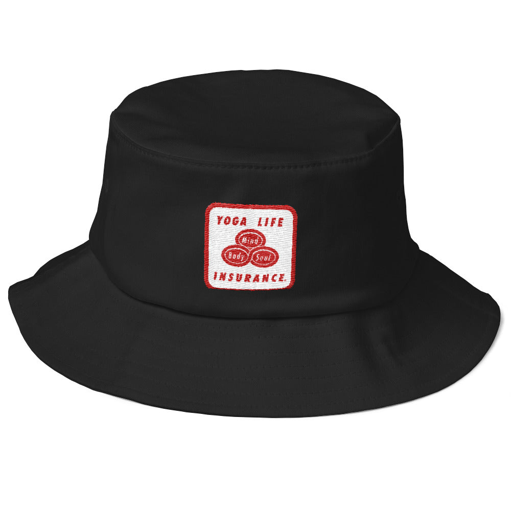 Yoga Life Insurance-Old School Bucket Hat