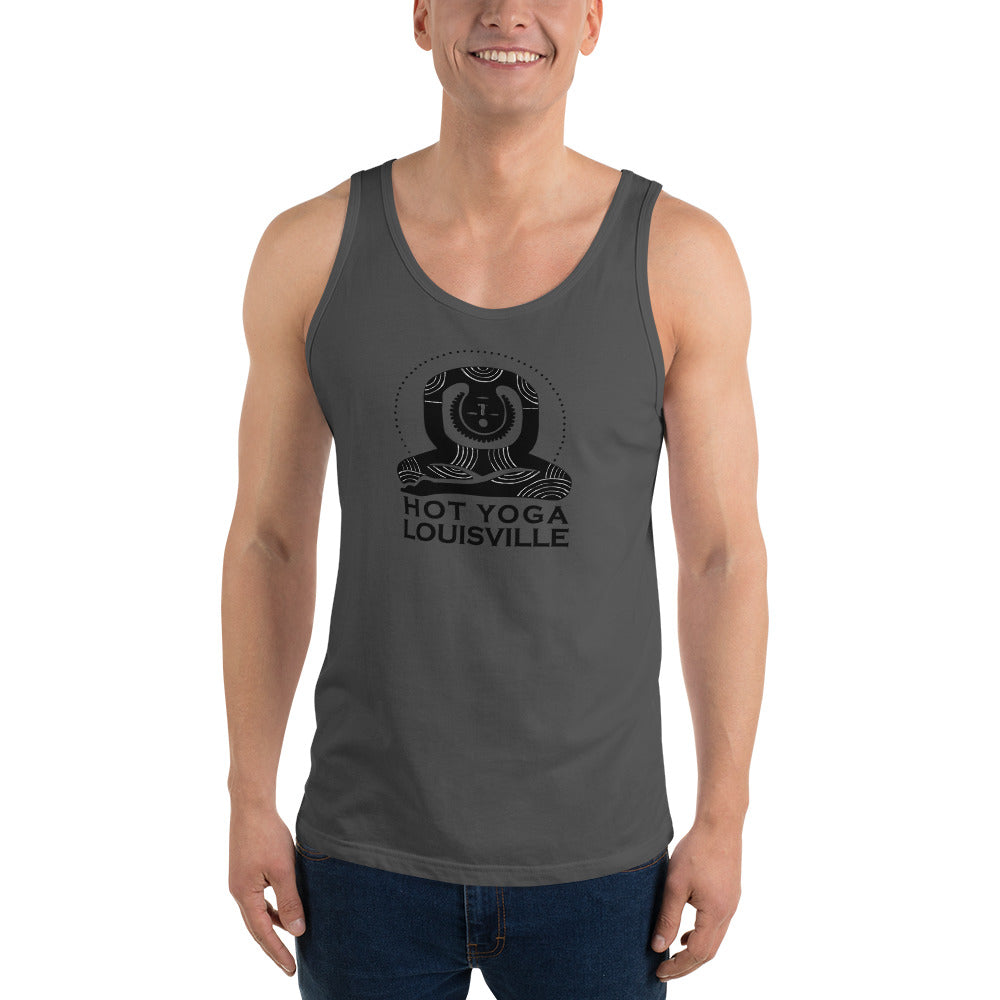 Hot Yoga Louisville Black Logo Men's Tank Top