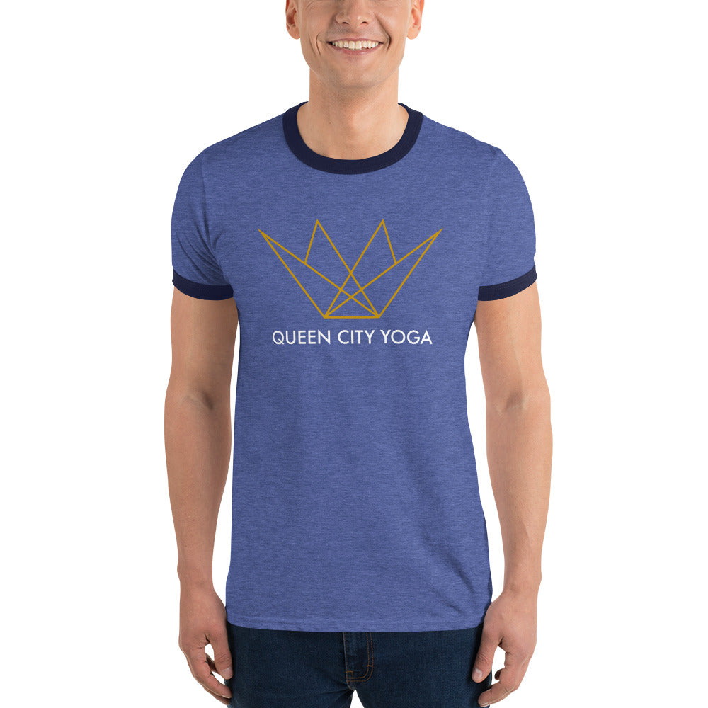 Queen City Yoga - Men's Ringer T-Shirt