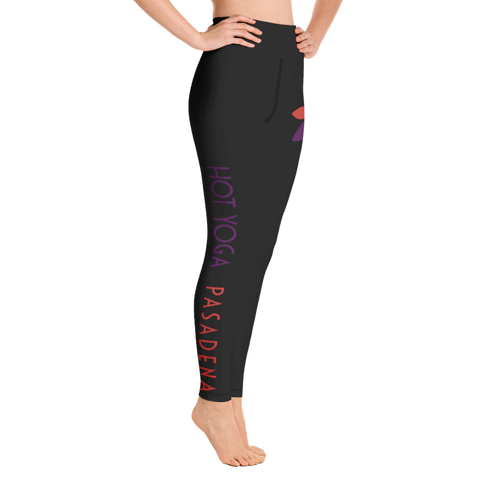 Hot Yoga Pasadena-Flower Hip Leggings