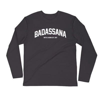 BADASSANA-Long Sleeve Fitted Crew