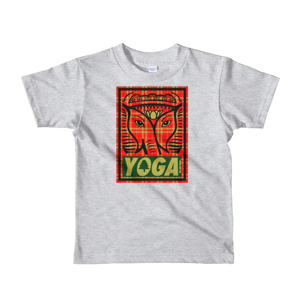 Holiday Plaid Short sleeve kids t-shirt