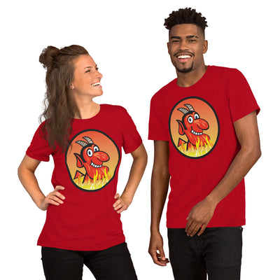 Yoga Hell Devil-Short-Sleeve Unisex T-Shirt