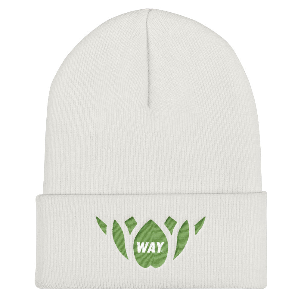 GREEN LOTUS-Cuffed Beanie