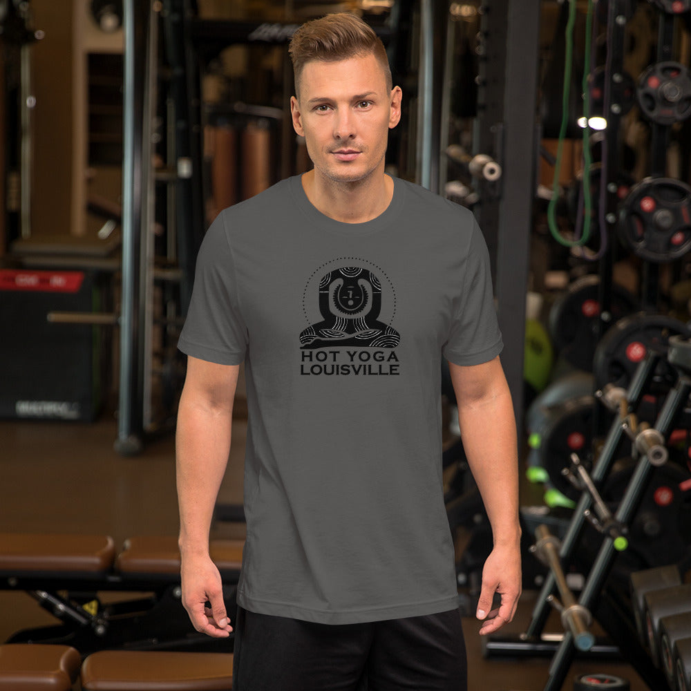 Hot Yoga Louisville Black Logo Short-Sleeve Men's T-Shirt