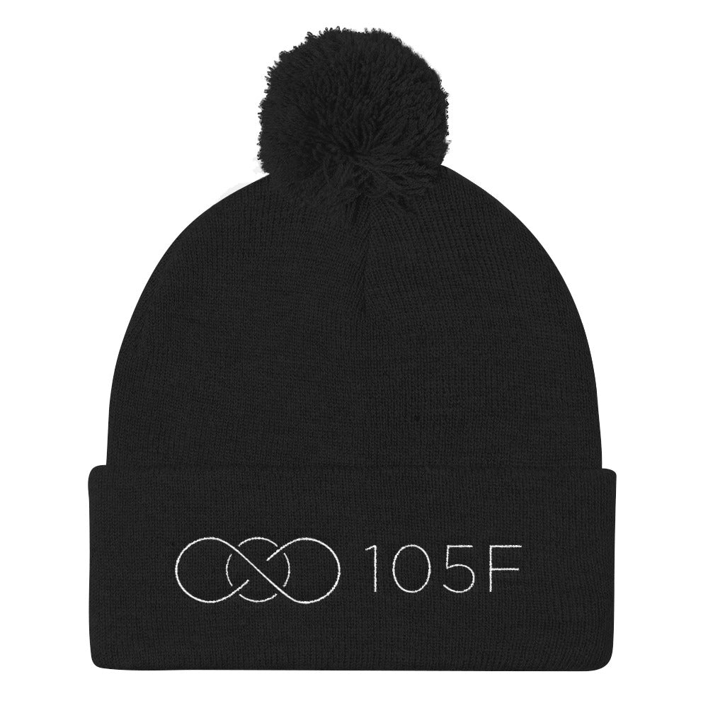105 Infinity Pom Pom Knit Cap