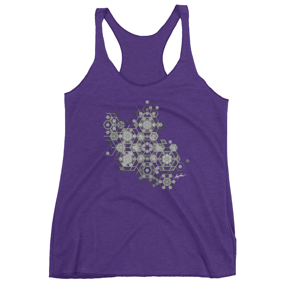 Zeb Yoga Tattoo-Women's Racerback Tank