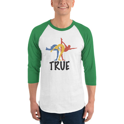 True Bikram Yoga-3/4 sleeve raglan shirt