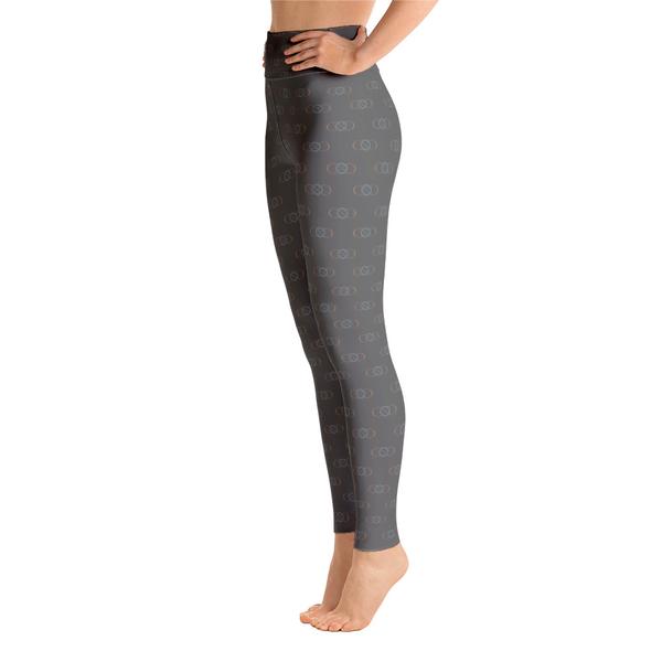 105F Infinity Grey High Waist Yoga Leggings