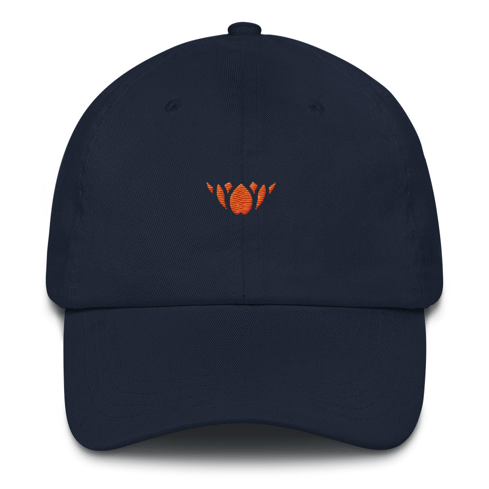 Navy & Orange Lotus-Club hat