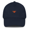 Navy & Orange Lotus-Club hat