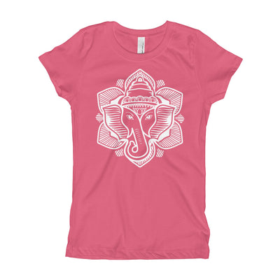 Classic Elephant Lotus Girl's Tee Shirt