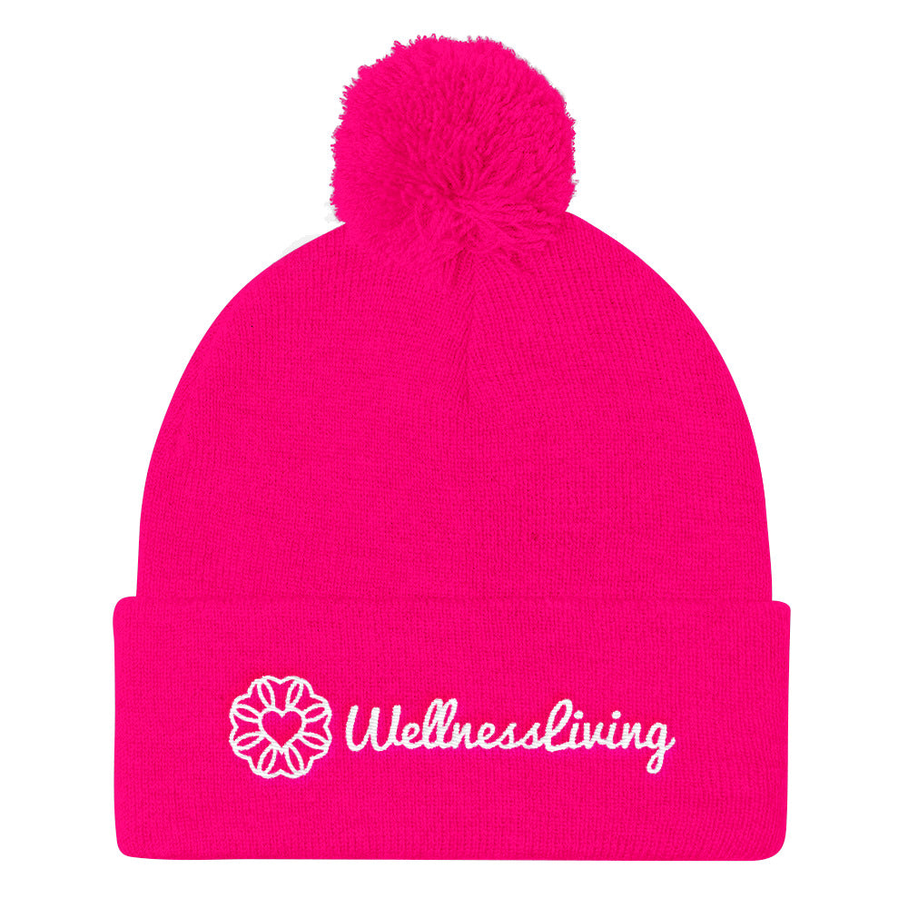 Pom Pom Knit Cap
