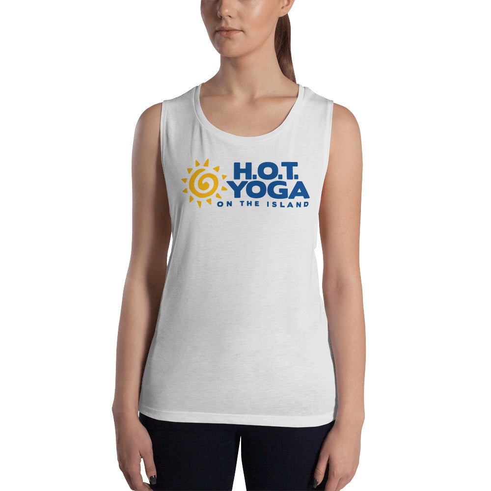 Hot Yoga On The Island-Ladies’ Muscle Tank