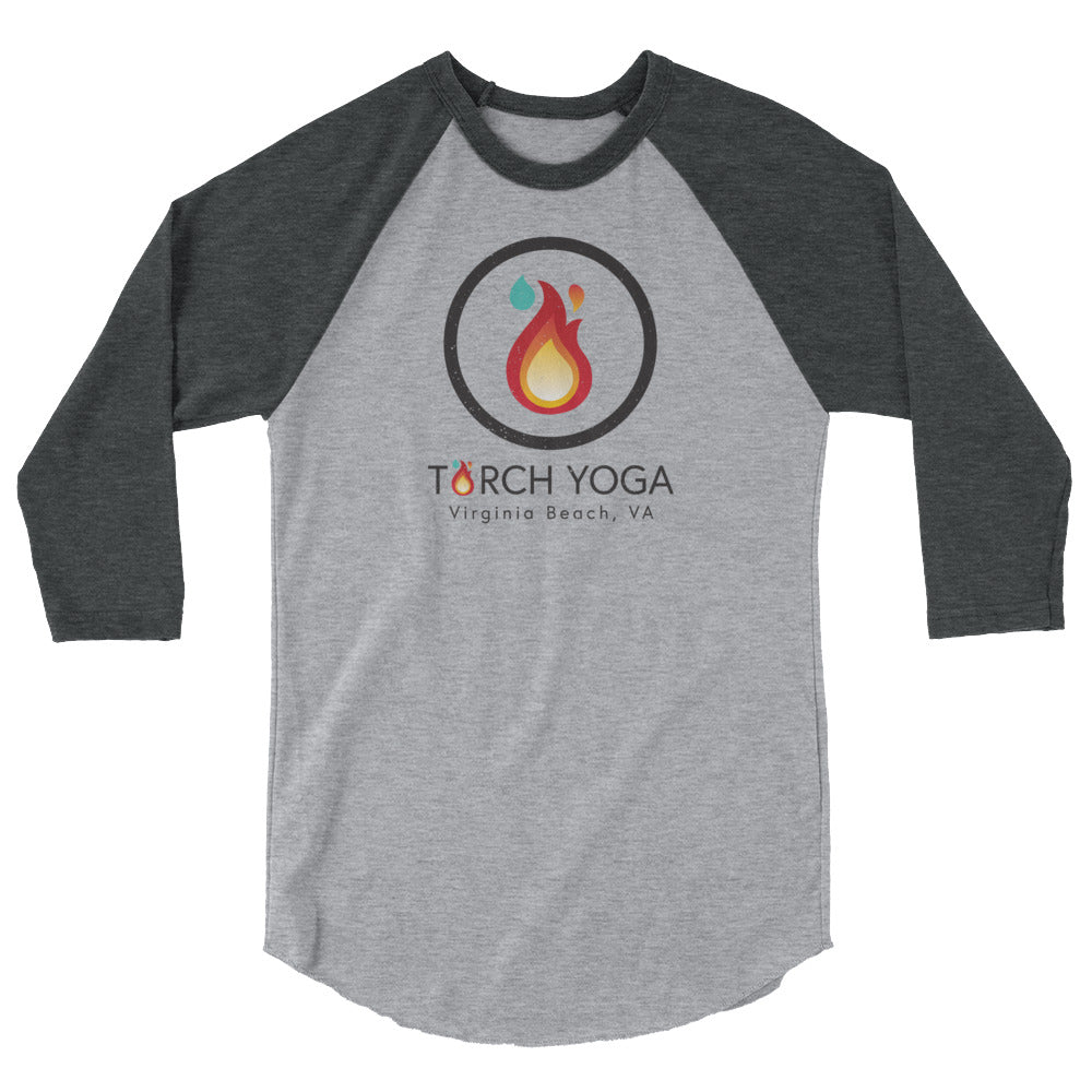 Torch Yoga VA Unisex Fine Jersey Raglan Tee w/ Tear Away Label