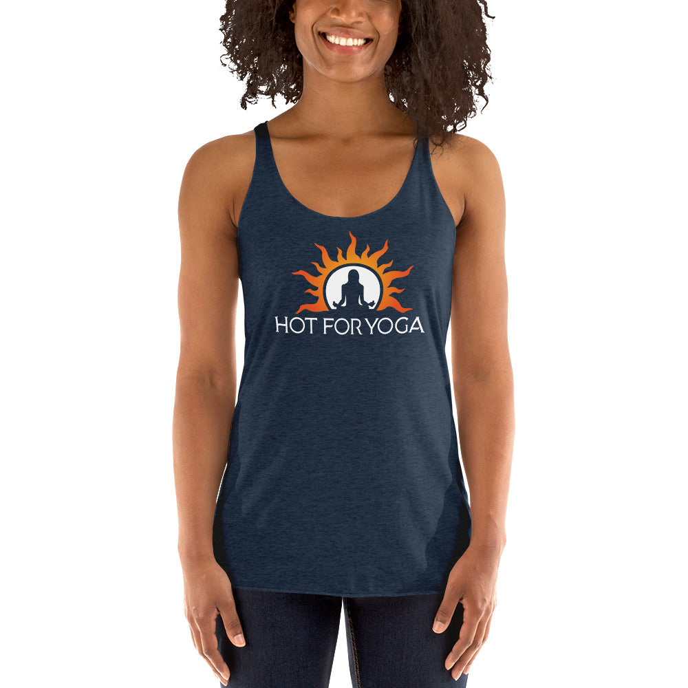 Hot For Yoga-Women's Racerback Tank