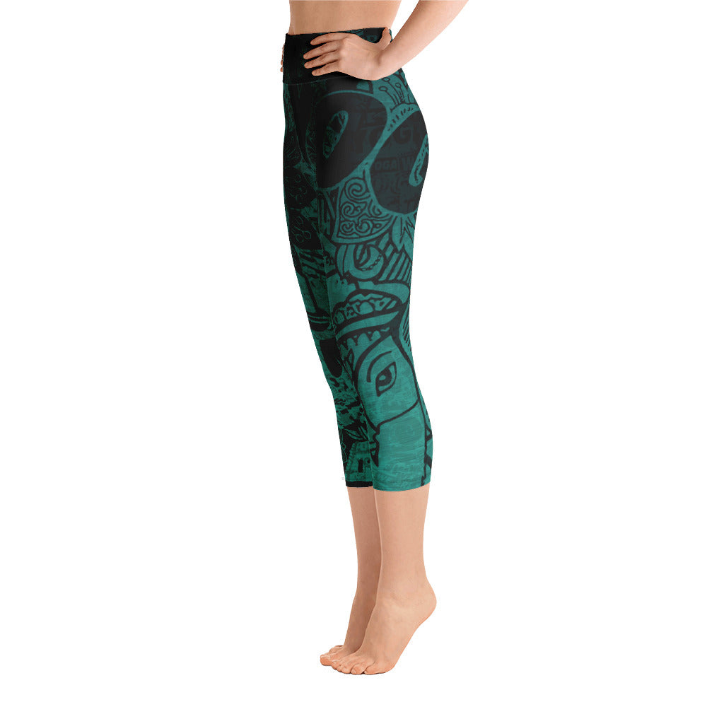 WAYdecay Capri Leggings Turquoise