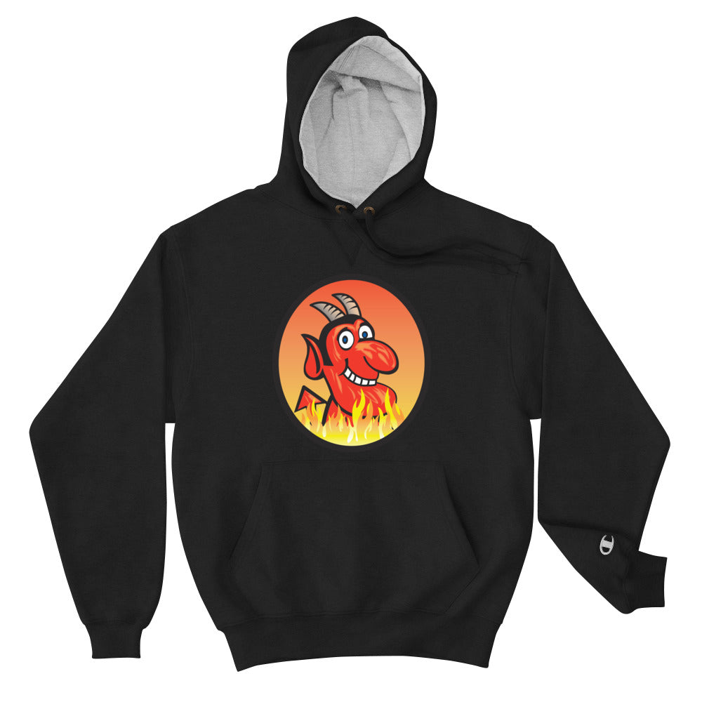Yoga Hell Devil-Champion Hoodie