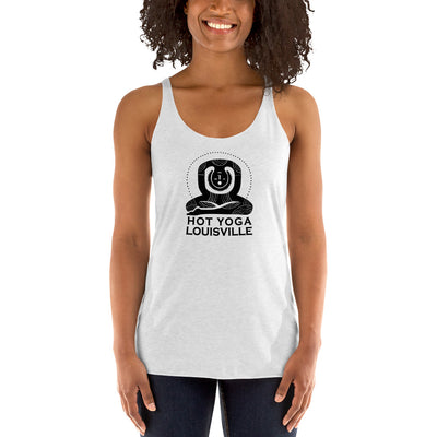 Hot Yoga Louisville Black Logo Women's Racerback Tank