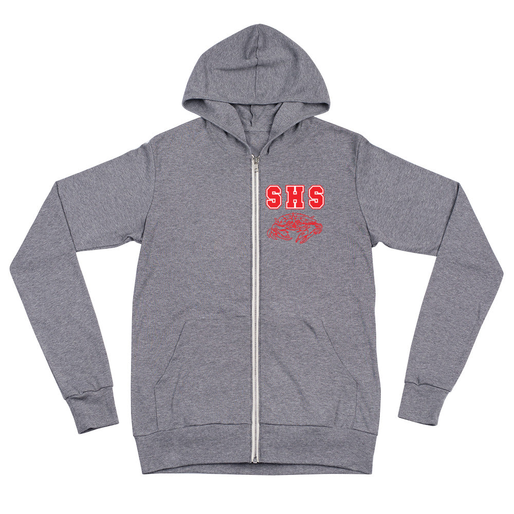 Seabreeze High School-Unisex Lightweight Zip Hoodie
