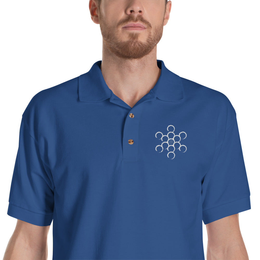 Yoga Golf Coach-Embroidered Polo Shirt