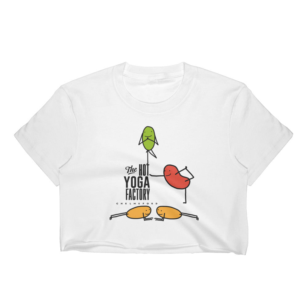 The Hot Yoga Factory-Women's Crop Top Beans