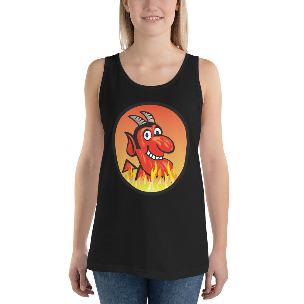 Yoga Hell Devil-Unisex  Tank Top
