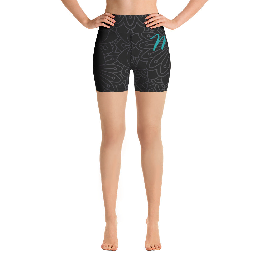 M3Yoga-Pattern Yoga Shorts